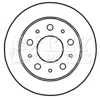 KEY PARTS Bremžu diski KBD4668